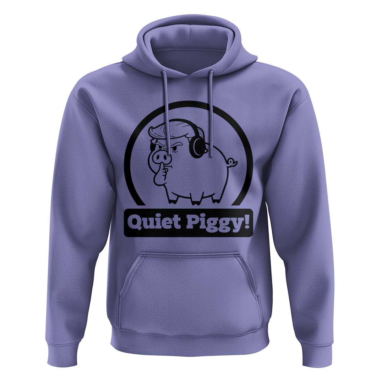 Funny Quiet Quiet Piggy Meme Hoodie Anti Fascist Political Parody Gift - Wonder Print Shop