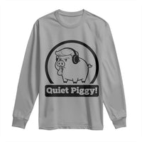 Funny Quiet Quiet Piggy Meme Long Sleeve Shirt Anti Fascist Political Parody Gift - Wonder Print Shop