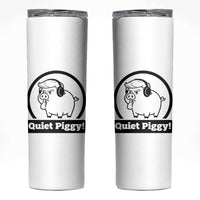Funny Quiet Quiet Piggy Meme Skinny Tumbler Anti Fascist Political Parody Gift - Wonder Print Shop