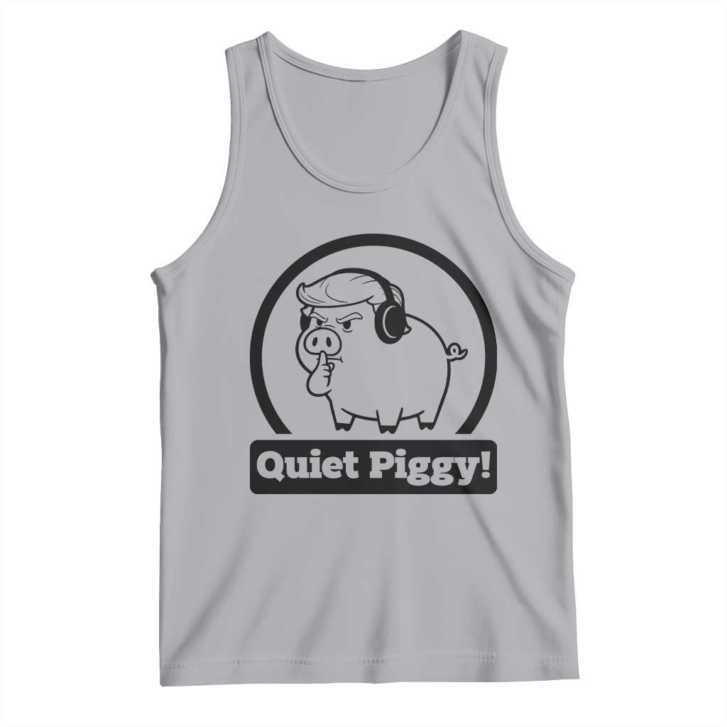 Funny Quiet Quiet Piggy Meme Tank Top Anti Fascist Political Parody Gift - Wonder Print Shop