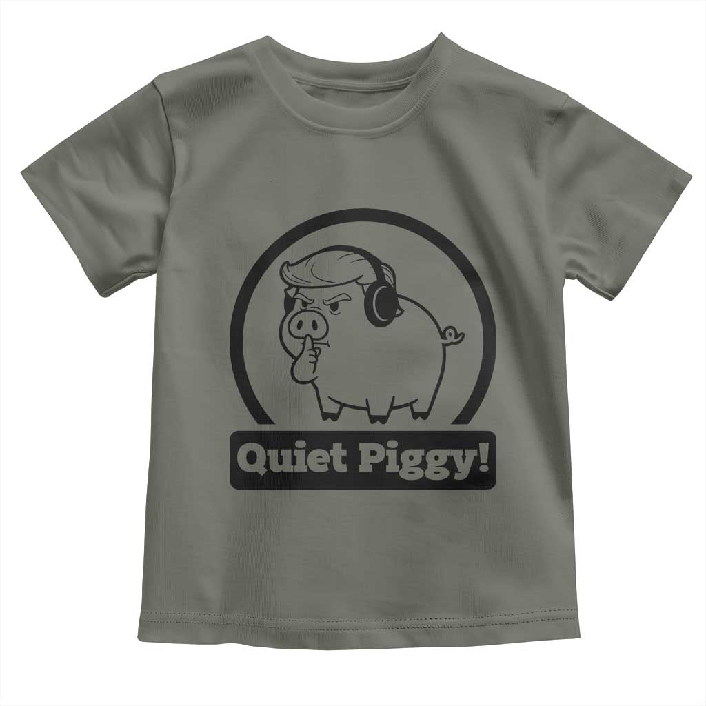 Funny Quiet Quiet Piggy Meme Toddler T Shirt Anti Fascist Political Parody Gift - Wonder Print Shop