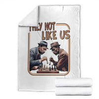 MLK And Malcolm X Throw Blanket They Not Like Us Revolutionary Leaders - Wonder Print Shop