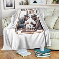 MLK And Malcolm X Throw Blanket They Not Like Us Revolutionary Leaders - Wonder Print Shop