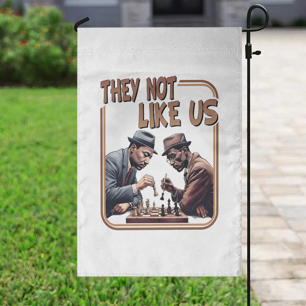 MLK And Malcolm X Garden Flag They Not Like Us Revolutionary Leaders - Wonder Print Shop