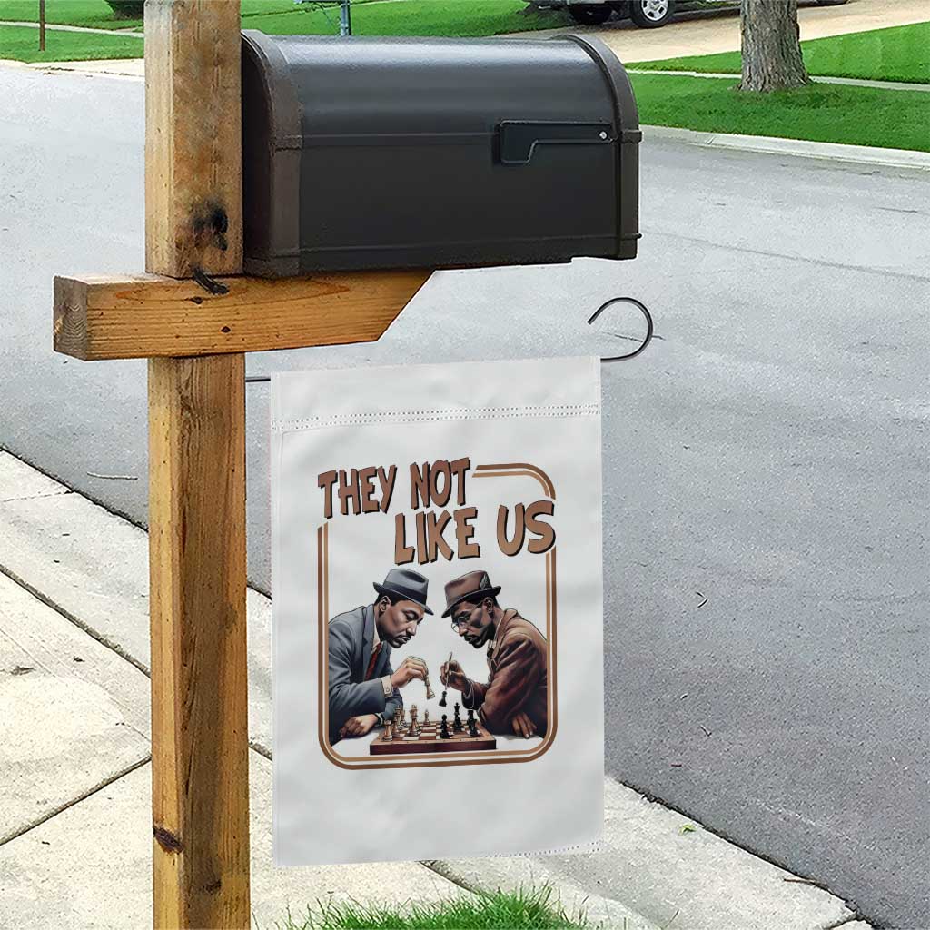MLK And Malcolm X Garden Flag They Not Like Us Revolutionary Leaders - Wonder Print Shop