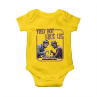 MLK And Malcolm X Baby Onesie They Not Like Us Revolutionary Leaders - Wonder Print Shop