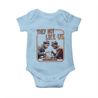MLK And Malcolm X Baby Onesie They Not Like Us Revolutionary Leaders - Wonder Print Shop