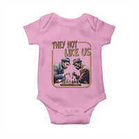 MLK And Malcolm X Baby Onesie They Not Like Us Revolutionary Leaders - Wonder Print Shop