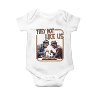 MLK And Malcolm X Baby Onesie They Not Like Us Revolutionary Leaders - Wonder Print Shop