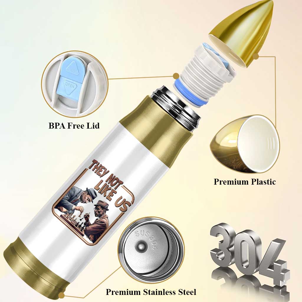 MLK And Malcolm X Bullet Tumbler They Not Like Us Revolutionary Leaders - Wonder Print Shop
