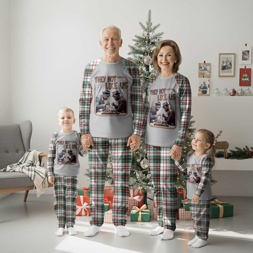 MLK And Malcolm X Plaid Pajama Set They Not Like Us Revolutionary Leaders - Wonder Print Shop