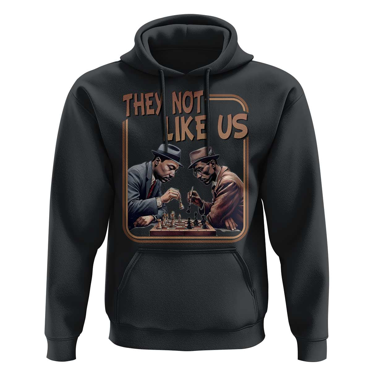 MLK And Malcolm X Hoodie They Not Like Us Revolutionary Leaders - Wonder Print Shop