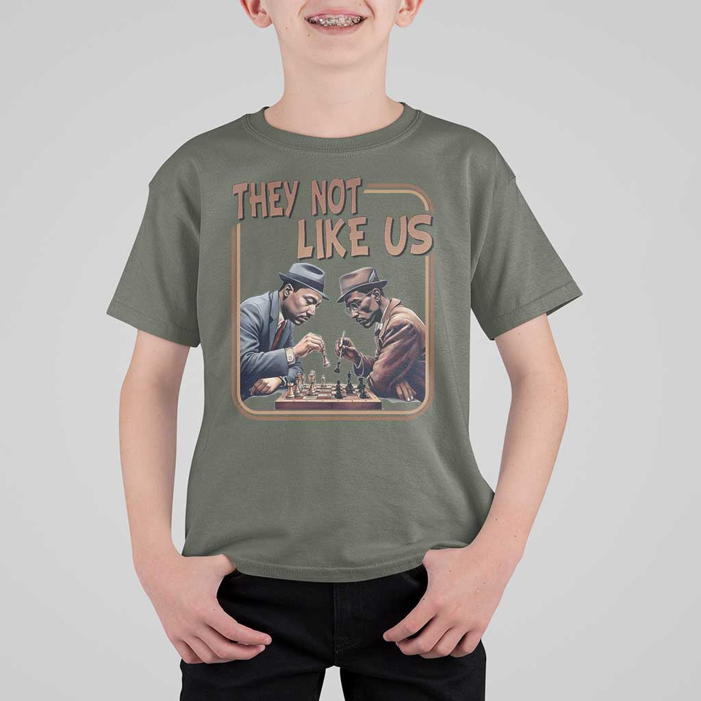 MLK And Malcolm X T Shirt For Kid They Not Like Us Revolutionary Leaders - Wonder Print Shop