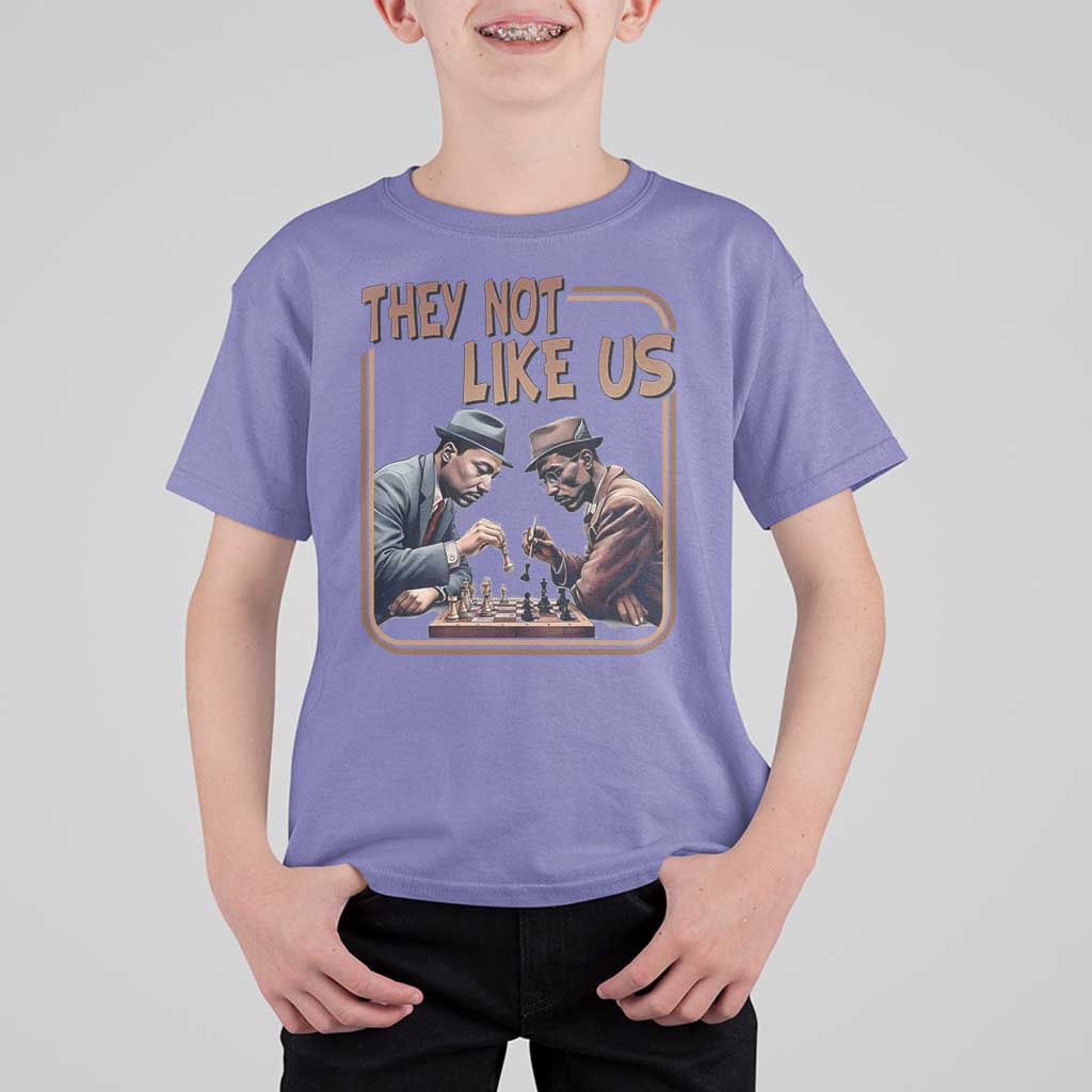 MLK And Malcolm X T Shirt For Kid They Not Like Us Revolutionary Leaders - Wonder Print Shop