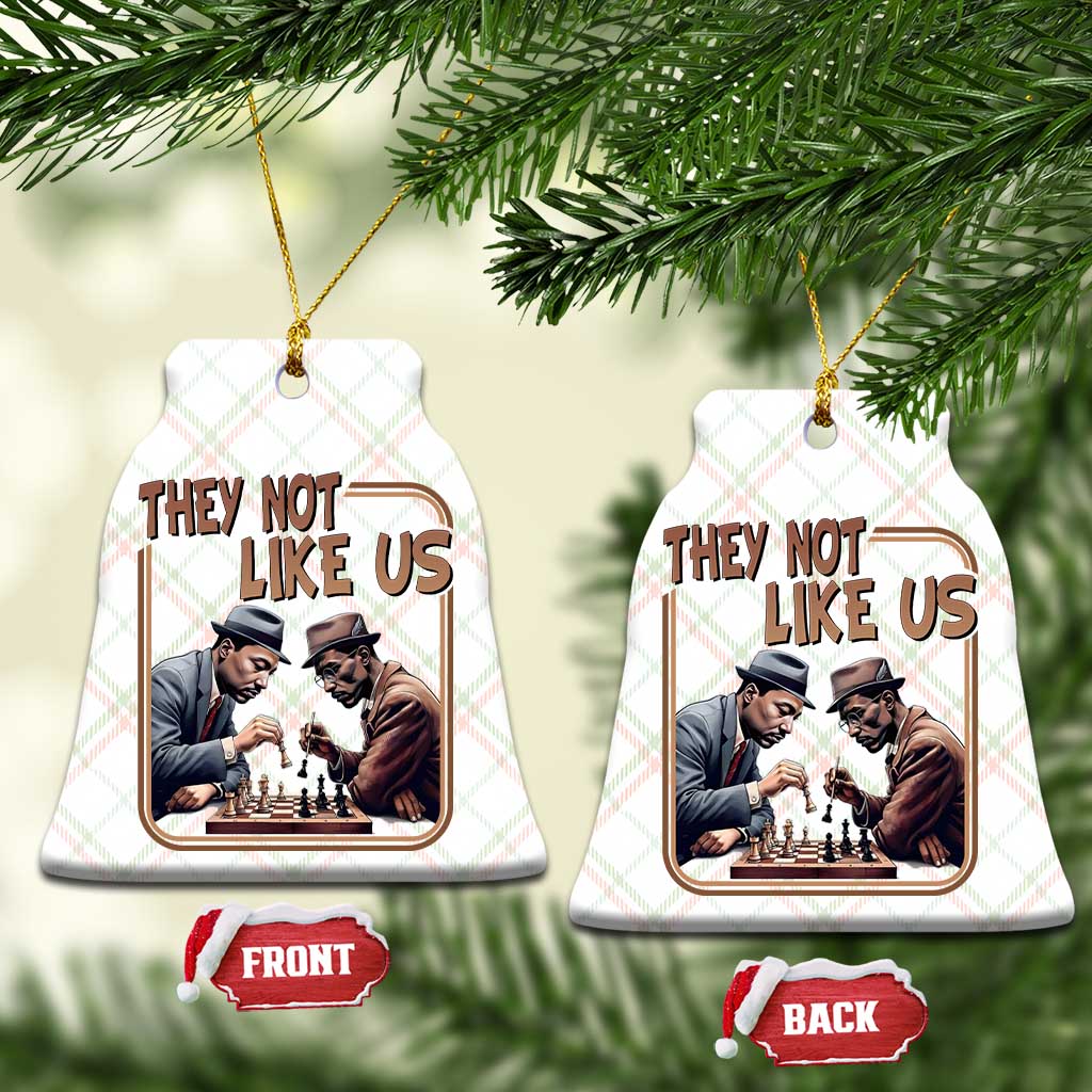 MLK And Malcolm X Ceramic Ornament They Not Like Us Revolutionary Leaders - Wonder Print Shop