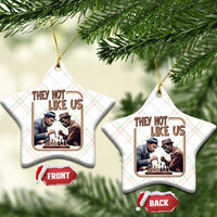 MLK And Malcolm X Ceramic Ornament They Not Like Us Revolutionary Leaders - Wonder Print Shop