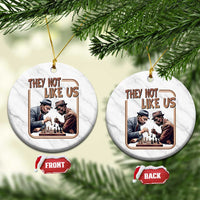 MLK And Malcolm X Ceramic Ornament They Not Like Us Revolutionary Leaders - Wonder Print Shop
