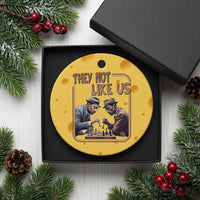 MLK And Malcolm X Ceramic Ornament They Not Like Us Revolutionary Leaders - Wonder Print Shop