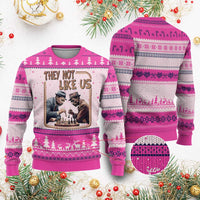 MLK And Malcolm X Ugly Christmas Sweater They Not Like Us Revolutionary Leaders - Wonder Print Shop