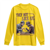 MLK And Malcolm X Long Sleeve Shirt They Not Like Us Revolutionary Leaders - Wonder Print Shop