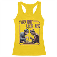 MLK And Malcolm X Racerback Tank Top They Not Like Us Revolutionary Leaders - Wonder Print Shop