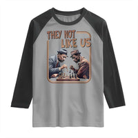 MLK And Malcolm X Raglan Shirt They Not Like Us Revolutionary Leaders - Wonder Print Shop