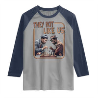 MLK And Malcolm X Raglan Shirt They Not Like Us Revolutionary Leaders - Wonder Print Shop