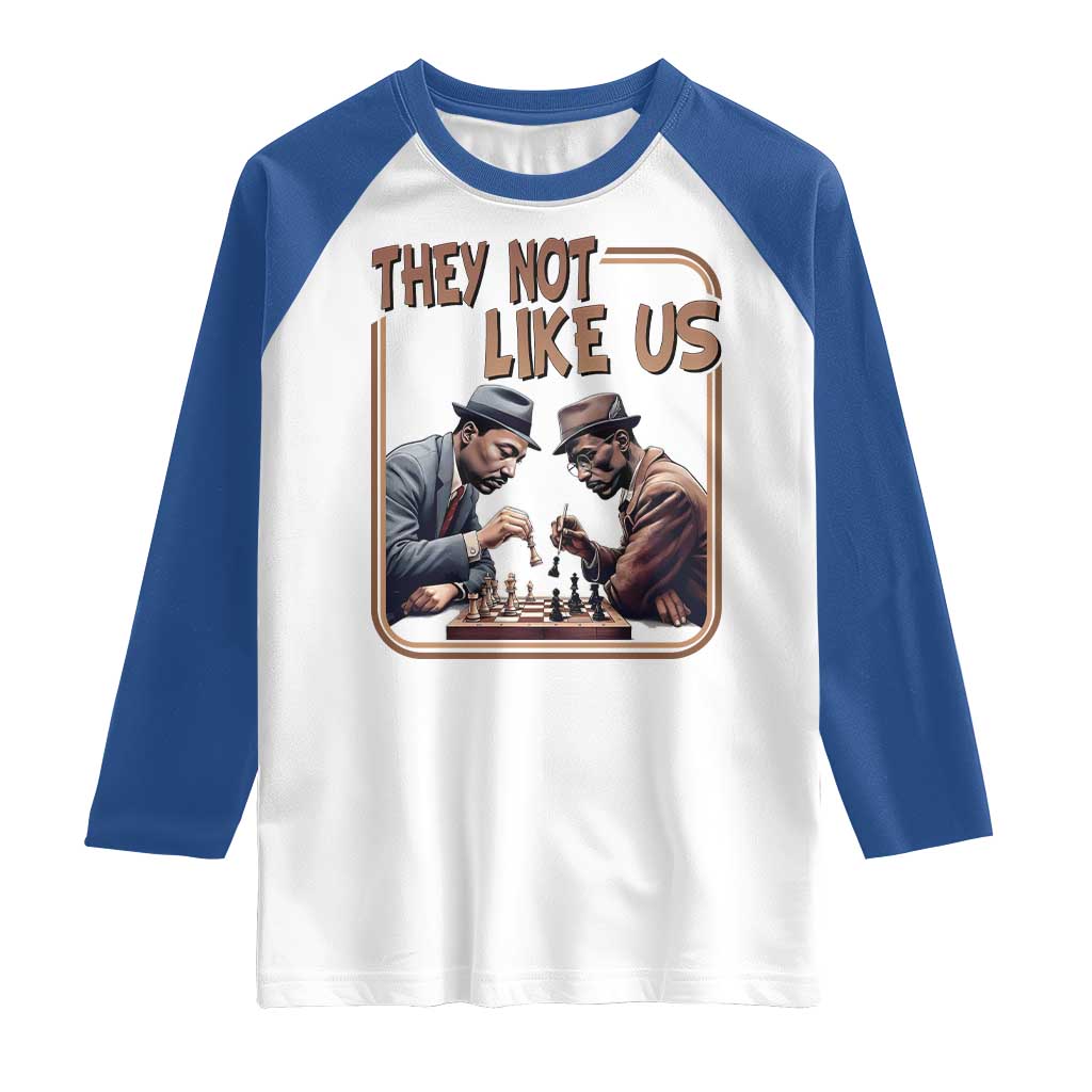 MLK And Malcolm X Raglan Shirt They Not Like Us Revolutionary Leaders - Wonder Print Shop