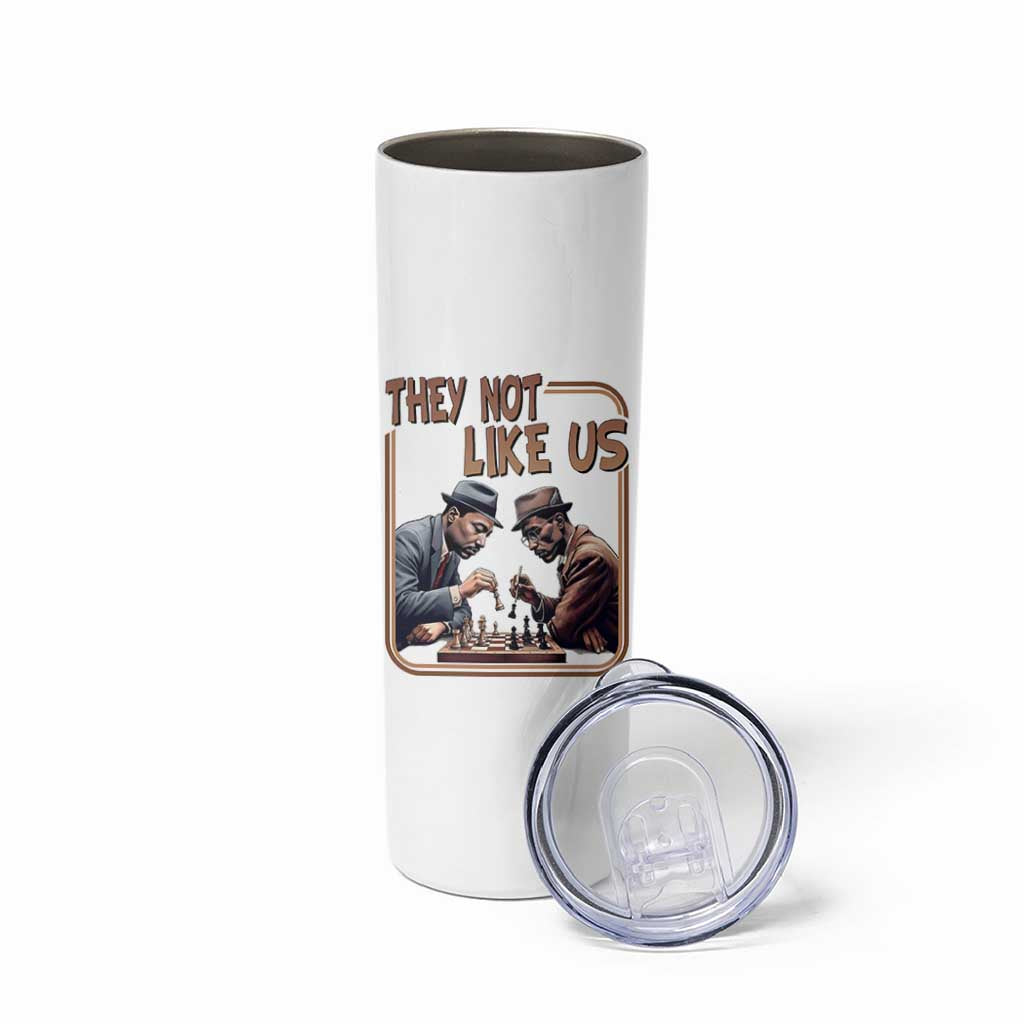 MLK And Malcolm X Skinny Tumbler They Not Like Us Revolutionary Leaders - Wonder Print Shop