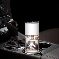 MLK And Malcolm X Skinny Tumbler They Not Like Us Revolutionary Leaders - Wonder Print Shop