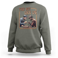 MLK And Malcolm X Sweatshirt They Not Like Us Revolutionary Leaders - Wonder Print Shop