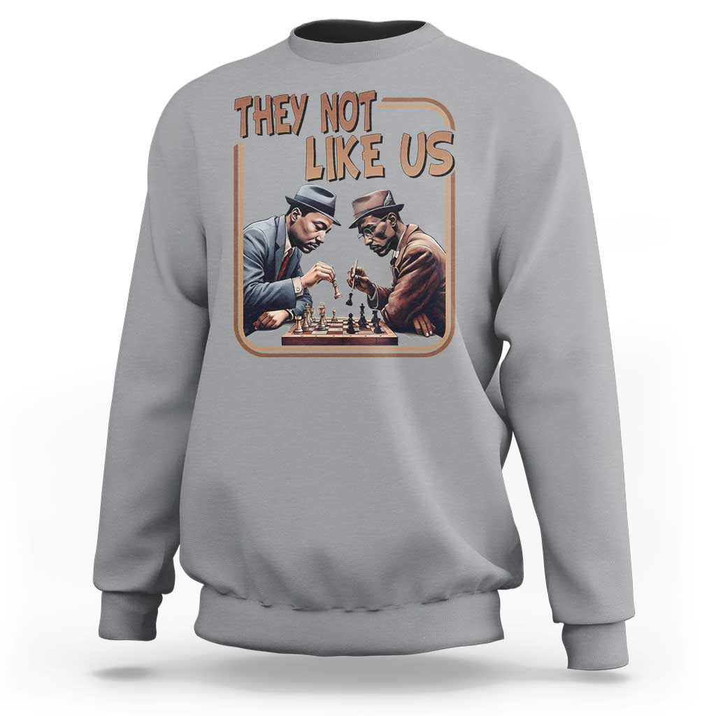 MLK And Malcolm X Sweatshirt They Not Like Us Revolutionary Leaders - Wonder Print Shop