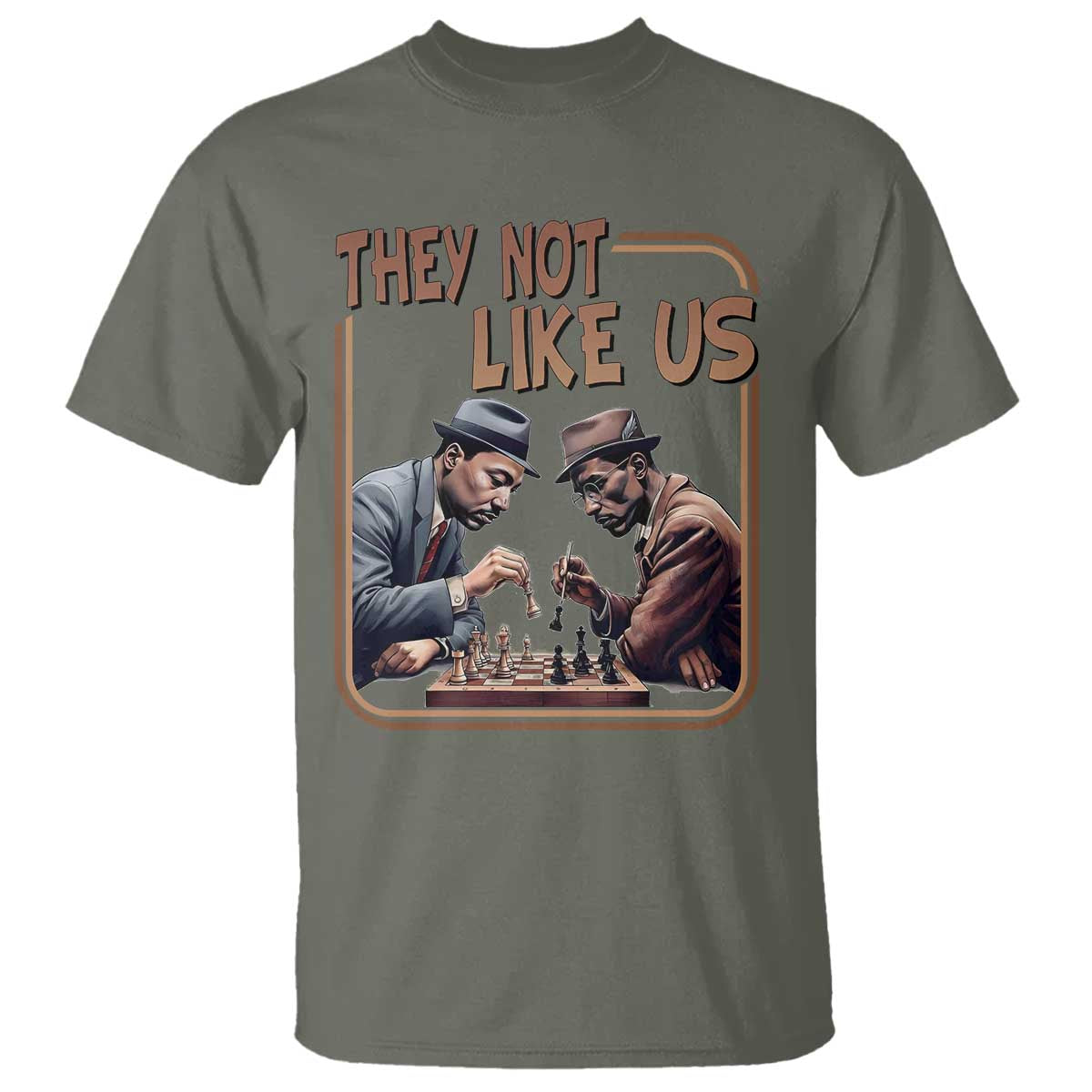 MLK And Malcolm X T Shirt They Not Like Us Revolutionary Leaders - Wonder Print Shop