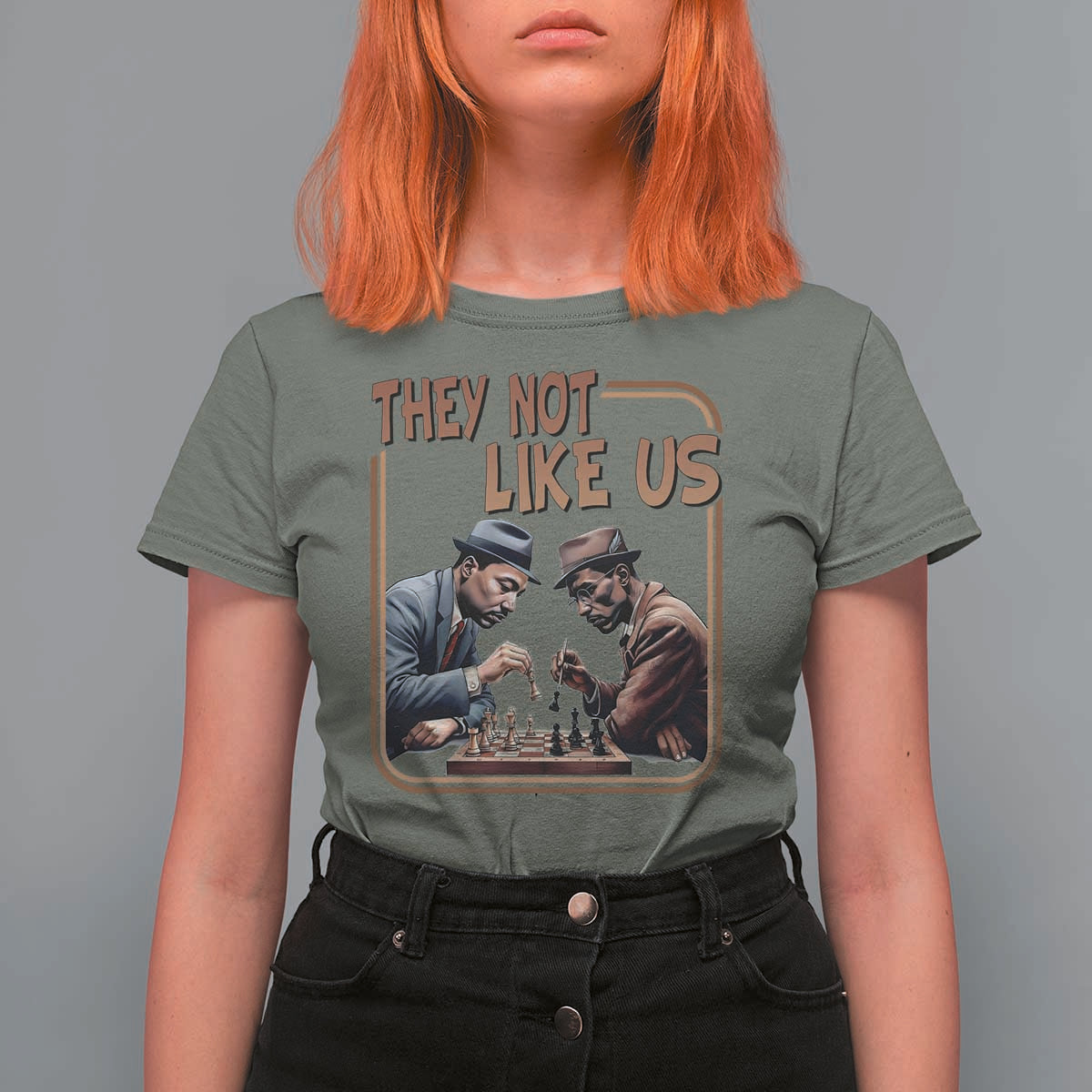 MLK And Malcolm X T Shirt For Women They Not Like Us Revolutionary Leaders - Wonder Print Shop