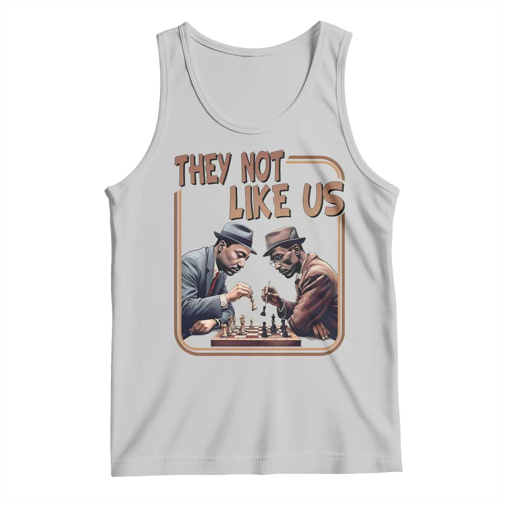 MLK And Malcolm X Tank Top They Not Like Us Revolutionary Leaders - Wonder Print Shop