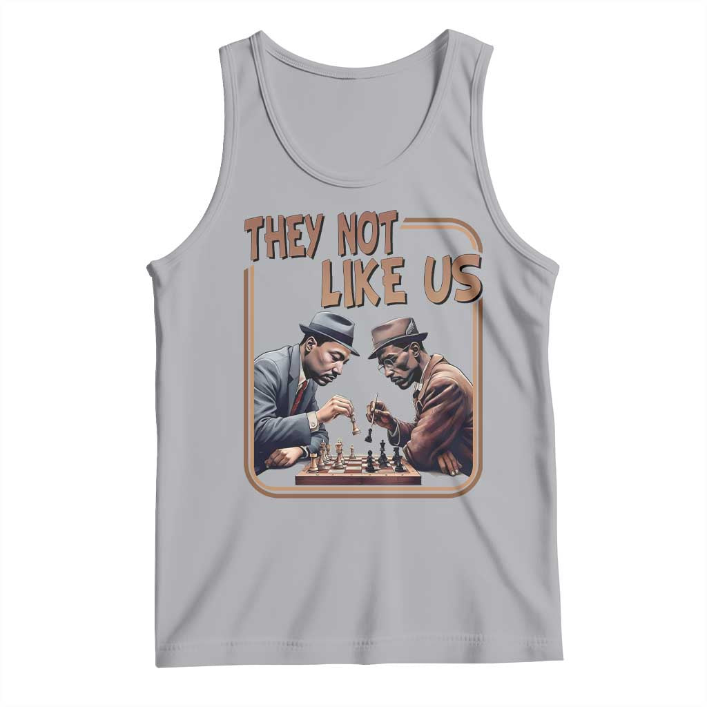MLK And Malcolm X Tank Top They Not Like Us Revolutionary Leaders - Wonder Print Shop