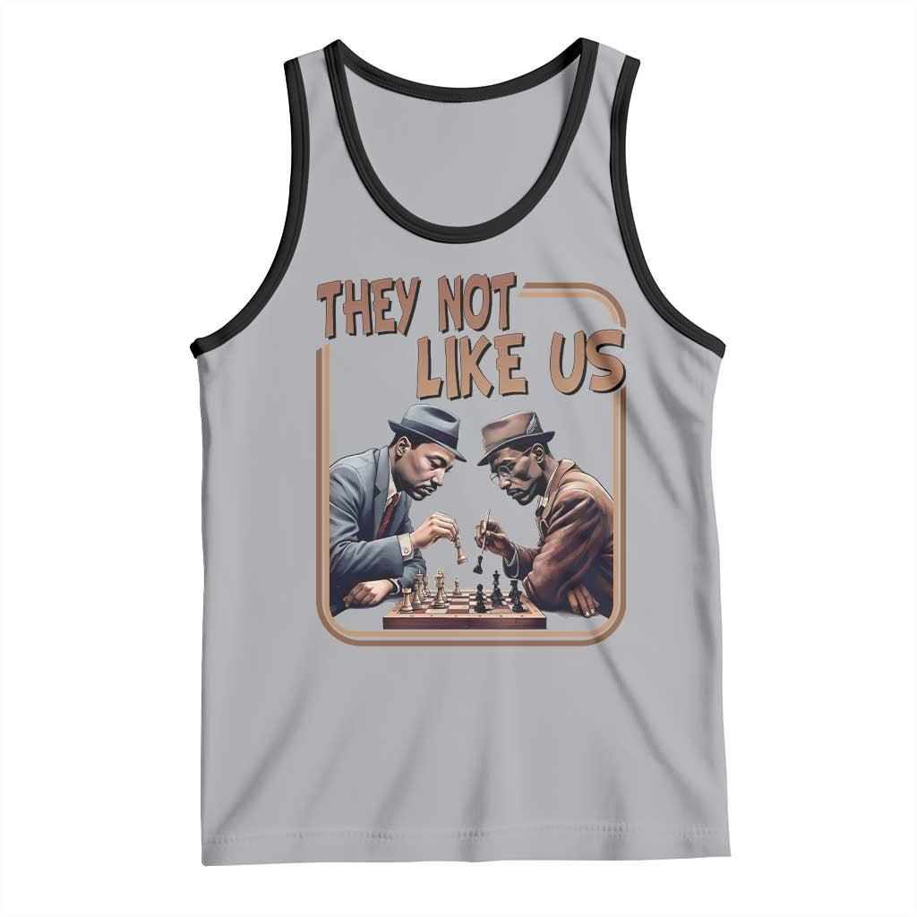 MLK And Malcolm X Tank Top They Not Like Us Revolutionary Leaders - Wonder Print Shop