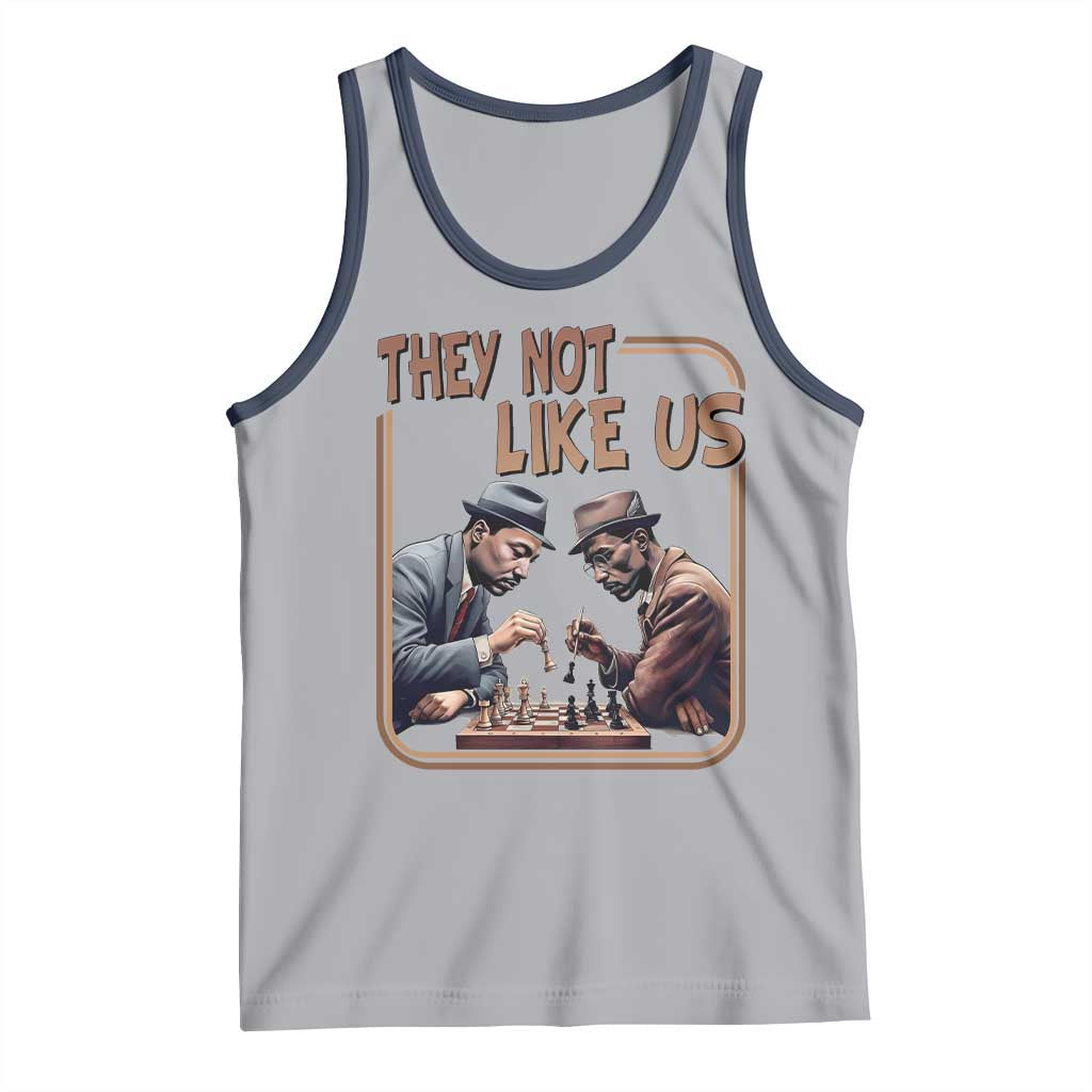 MLK And Malcolm X Tank Top They Not Like Us Revolutionary Leaders - Wonder Print Shop