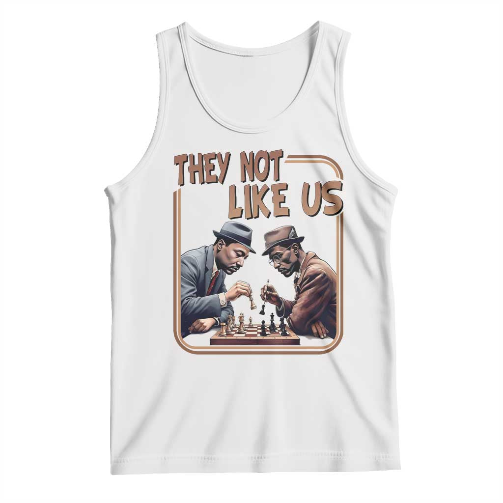MLK And Malcolm X Tank Top They Not Like Us Revolutionary Leaders - Wonder Print Shop