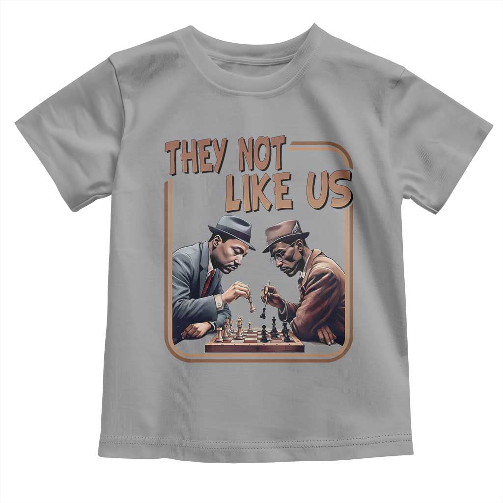 MLK And Malcolm X Toddler T Shirt They Not Like Us Revolutionary Leaders - Wonder Print Shop