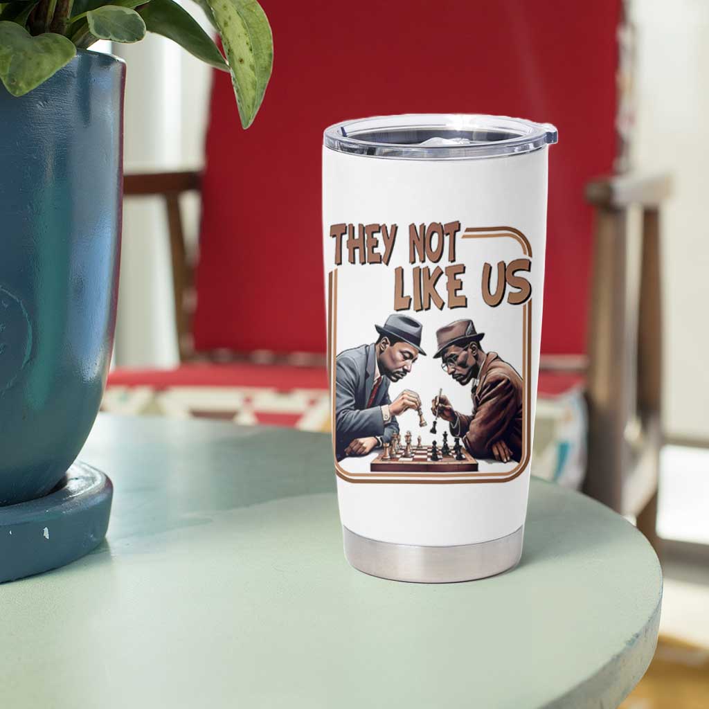 MLK And Malcolm X Tumbler Cup They Not Like Us Revolutionary Leaders - Wonder Print Shop