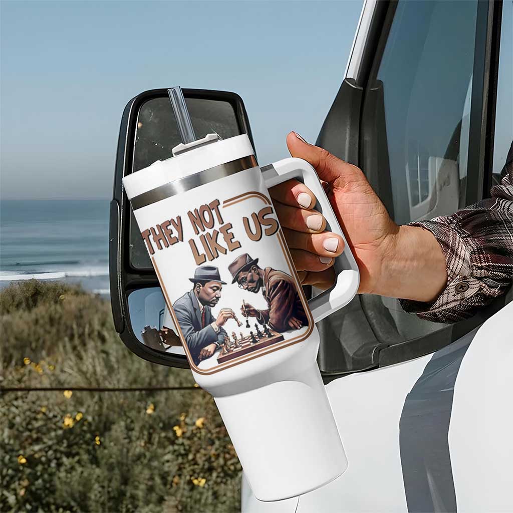 MLK And Malcolm X Tumbler With Handle They Not Like Us Revolutionary Leaders - Wonder Print Shop