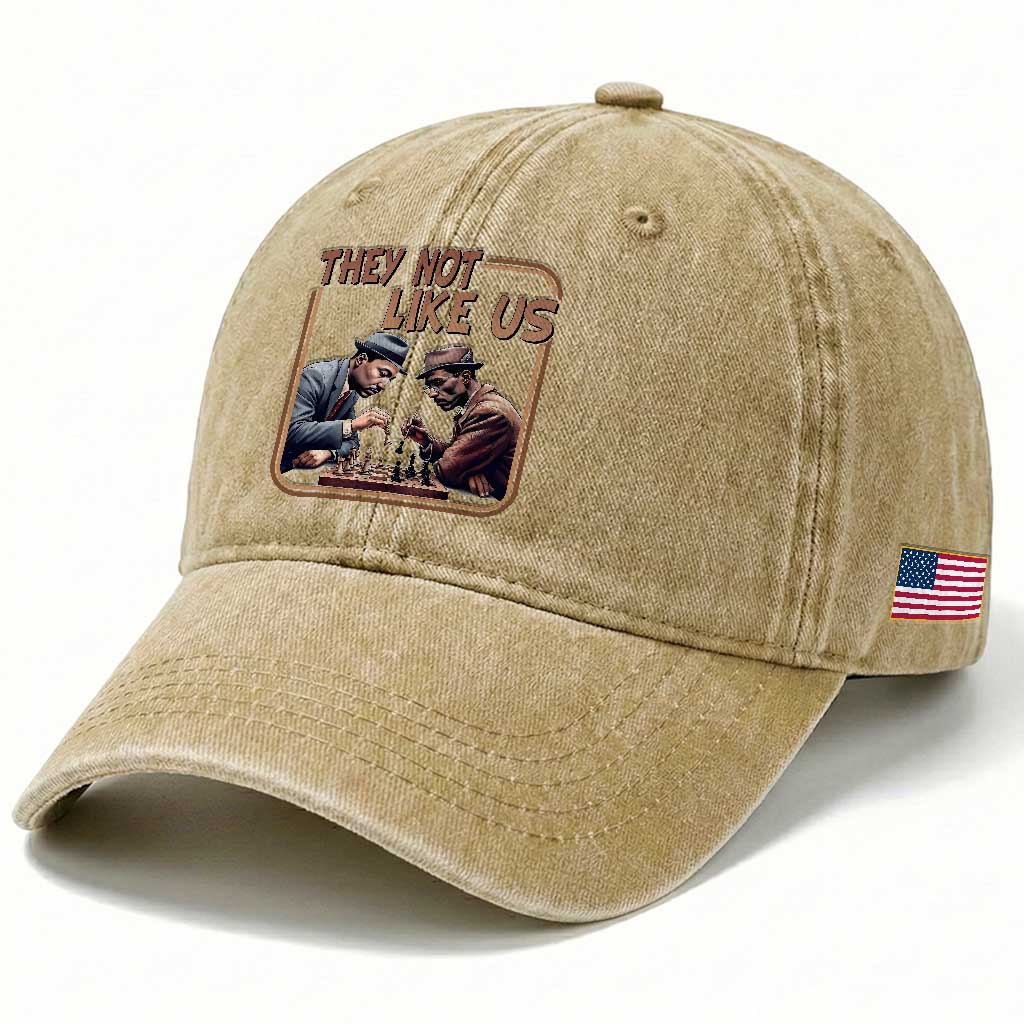 MLK And Malcolm X Washed Cotton Baseball Cap They Not Like Us Revolutionary Leaders