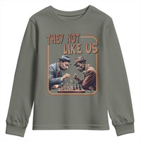 MLK And Malcolm X Youth Sweatshirt They Not Like Us Revolutionary Leaders - Wonder Print Shop