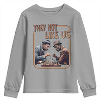 MLK And Malcolm X Youth Sweatshirt They Not Like Us Revolutionary Leaders - Wonder Print Shop