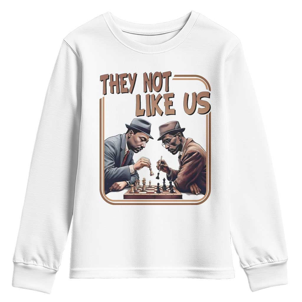 MLK And Malcolm X Youth Sweatshirt They Not Like Us Revolutionary Leaders - Wonder Print Shop