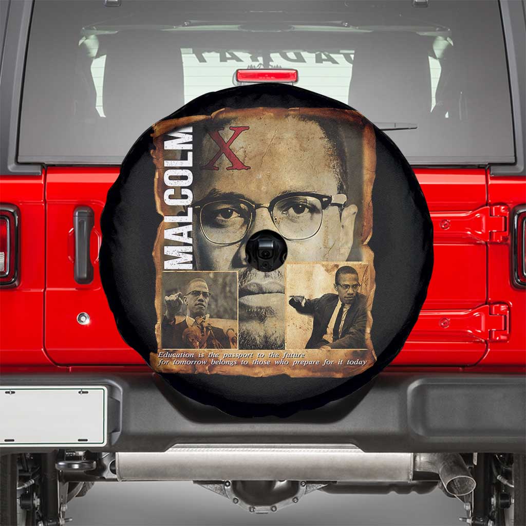 Education Is The Passport To The Future Spare Tire Cover Malcolm X Quote - Wonder Print Shop