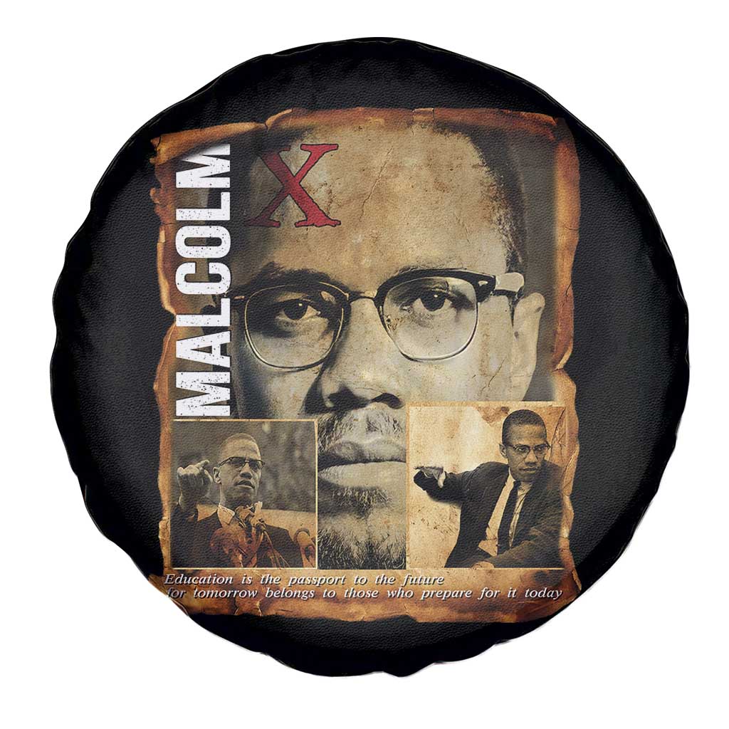 Education Is The Passport To The Future Spare Tire Cover Malcolm X Quote - Wonder Print Shop