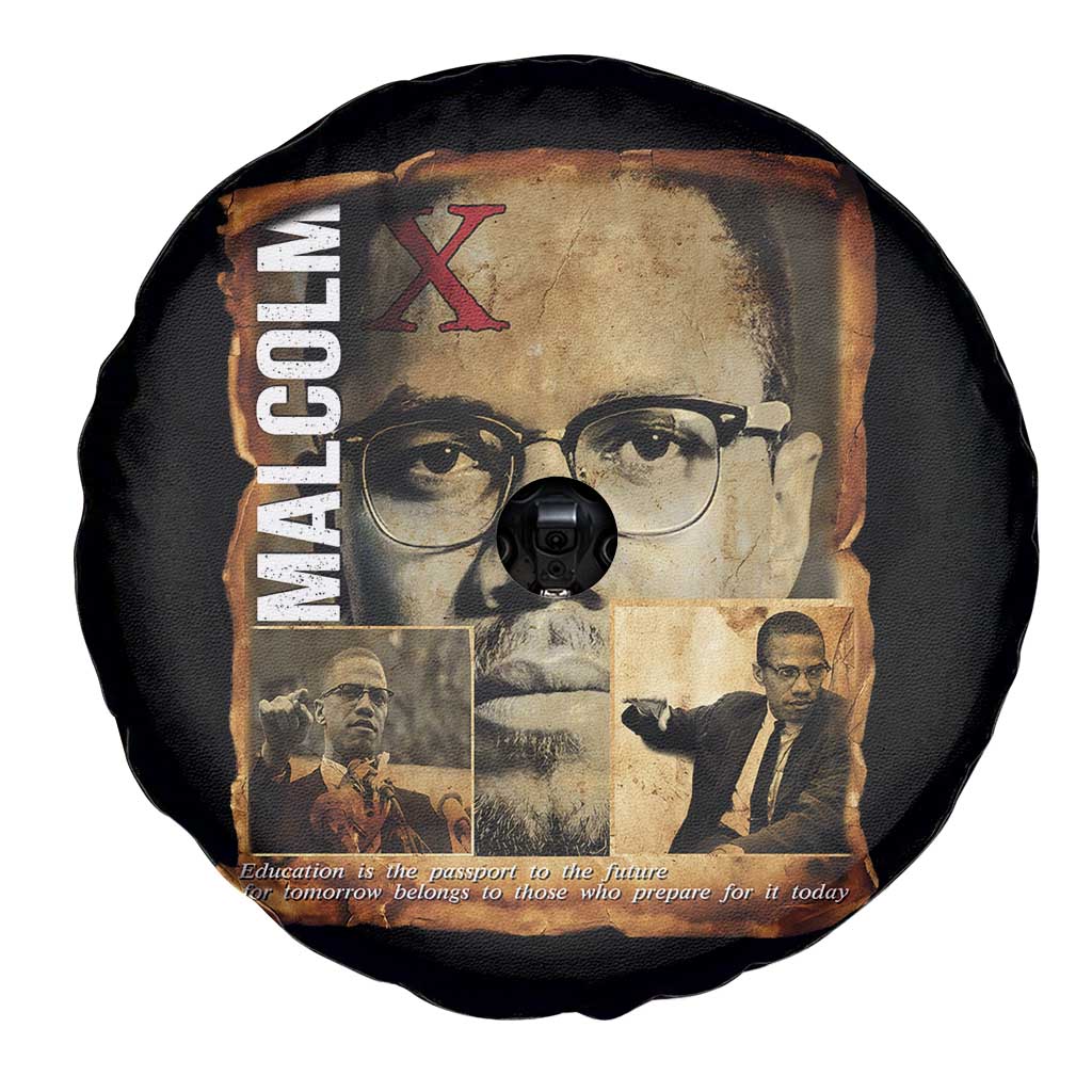 Education Is The Passport To The Future Spare Tire Cover Malcolm X Quote - Wonder Print Shop
