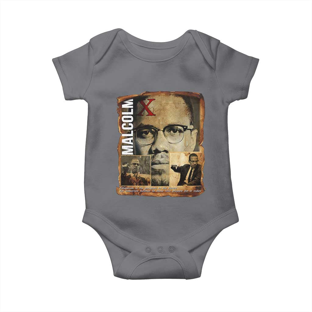 Education Is The Passport To The Future Baby Onesie Malcolm X Quote - Wonder Print Shop